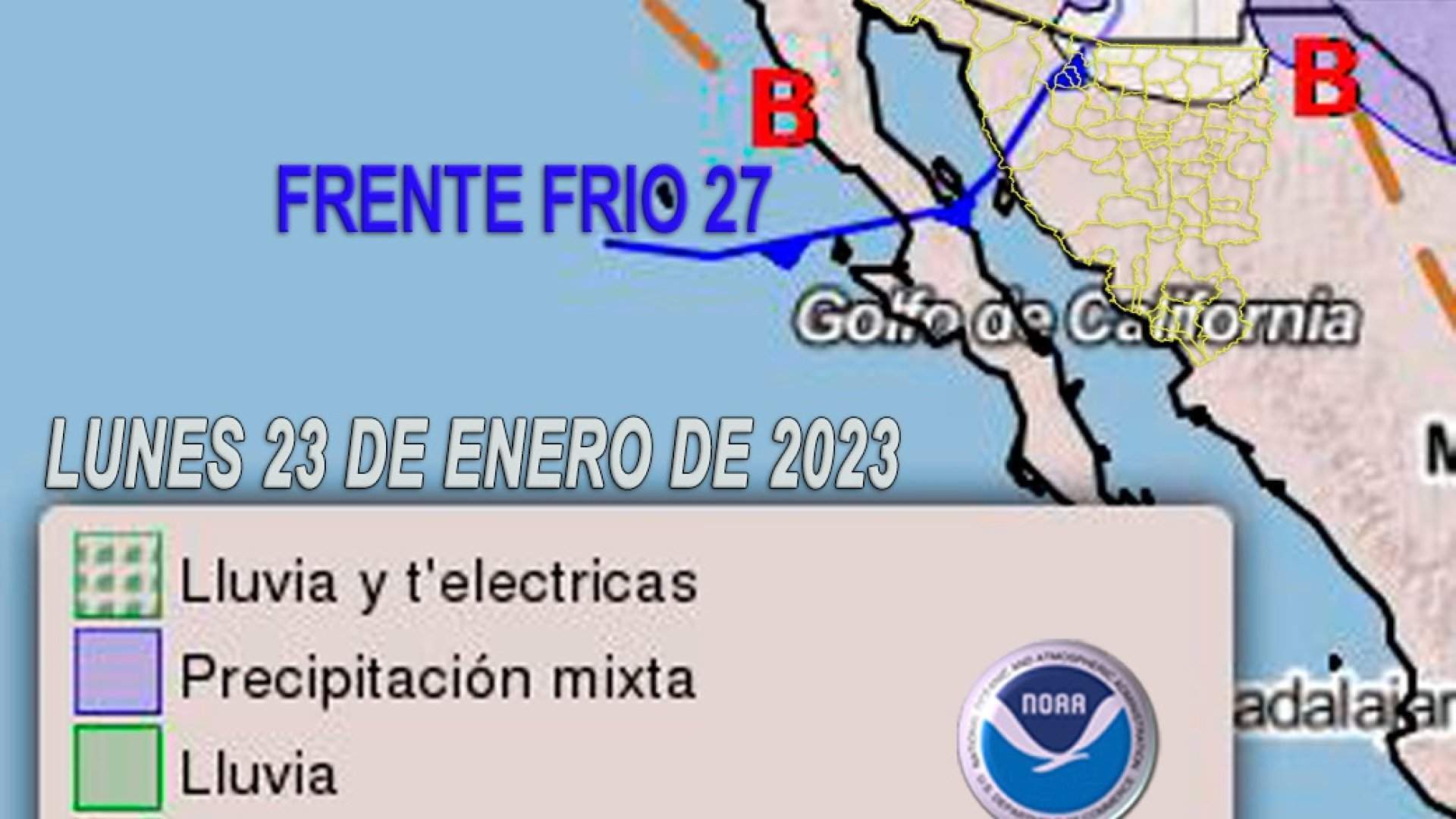 Emite alerta Protección Civil por tormenta invernal en Sonora