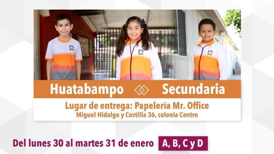 Alumnos de preescolar en Hermosillo recibirán uniforme escolar deportivo el próximo lunes: SEC