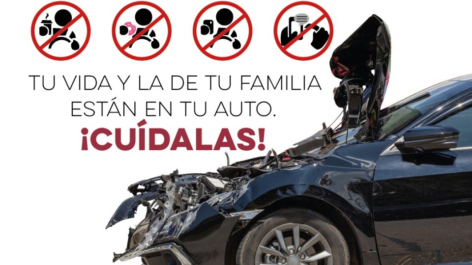 Respetar límites de velocidad y evitar distracciones al conducir, permite prevenir accidentes de tránsito: Salud Sonora